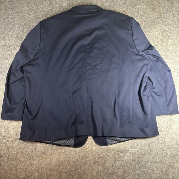 Oak Hill Sport Coat Mens 4XL Blue 2 Button Blazer Jacket Casual Dress - Picture 9 of 9